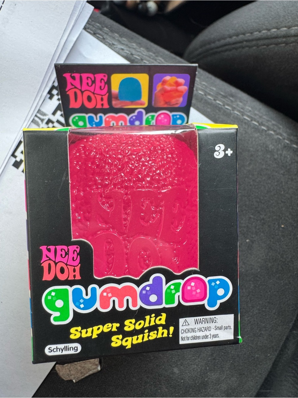 Schylling Needoh Gumdrop Super Solid Squish Pink NWT
